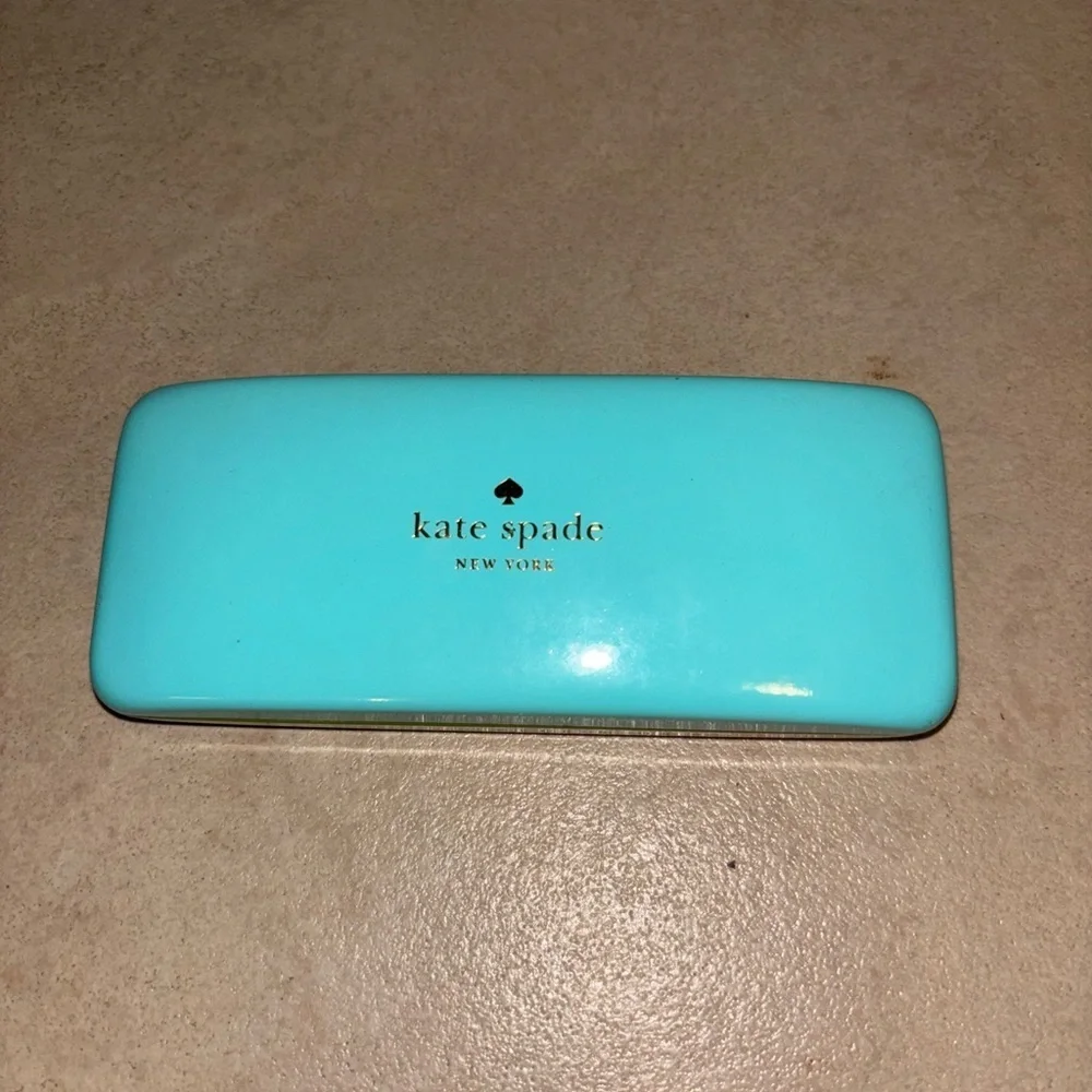 Kate Spade Aqua Blue ans Green Eyeglass Case